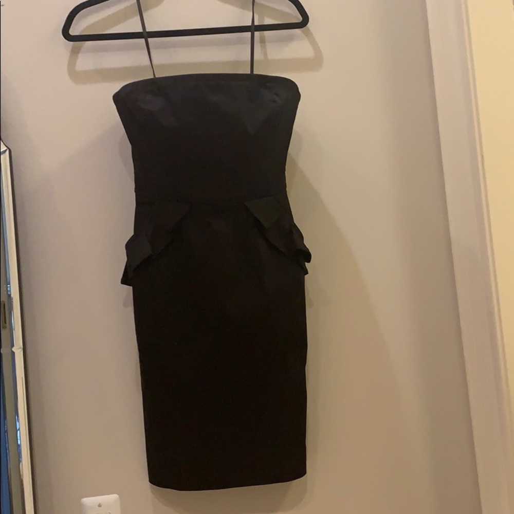 JCrew Black Strapless Dress